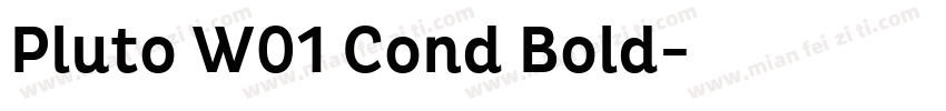 Pluto W01 Cond Bold字体转换
